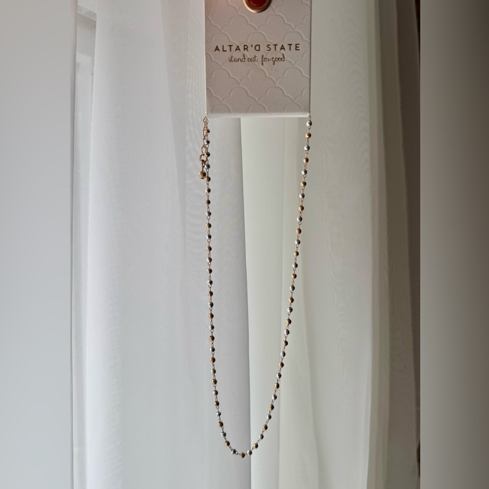 NWT Altar’d State Dainty Disco Bead Choker Necklace